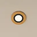 Spot De Embutir Marco Madera Redondo C 18cm Led 6w