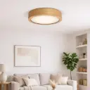Tubo-A Lampara Plafón 48x15cm Madera, para 3 Focos Led.