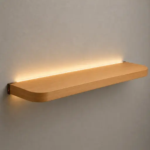 Estante Flotante 90cm De Largo Viera En Madera